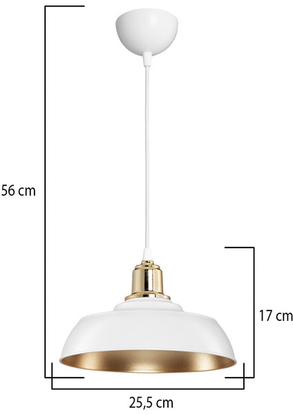 Duruaydınlatma Beyaz/gold Sarkıt Avize Yatak Odası Salon Mutfak Hol Lamba modelleri