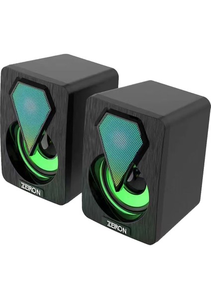 ZN-100U Sound 2.0 Multimedia 3W*2 Siyah USB Rgb Işıklı Gaming Speaker Hoparlör modelleri