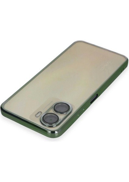 Newface Vivo Y16 Kılıf Razer Lensli Silikon - Yeşil modelleri