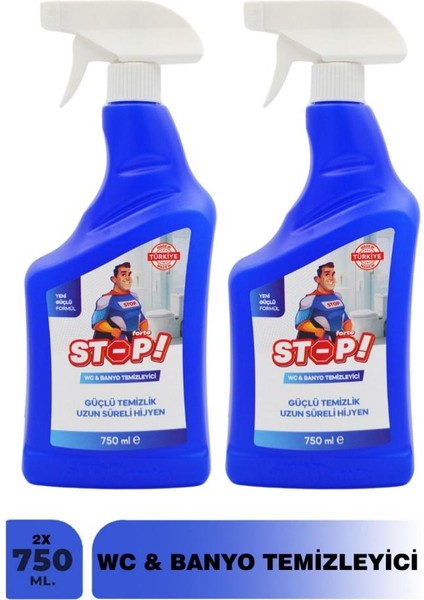 2'li Tuvalet/wc ve Banyo Temizleyici