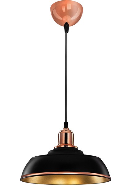 Duruaydınlatma Siyah/bakır Ekameli Sarkıt Avize Yatak Odası Salon Mutfak Hol Lamba fiyatları