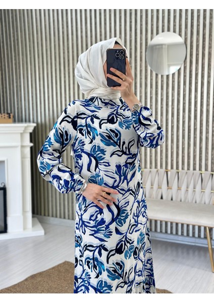 Eteği Volanlı Dokuma Viskon Elbise fiyatları