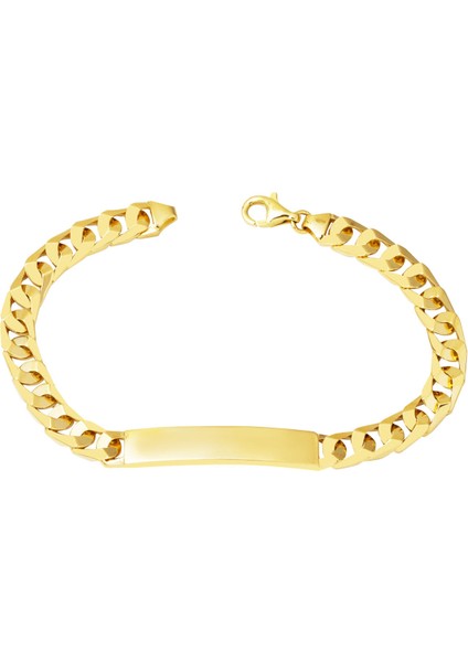 Yazı Yazılabilen 14 Ayar Altın Çocuk Künyesi