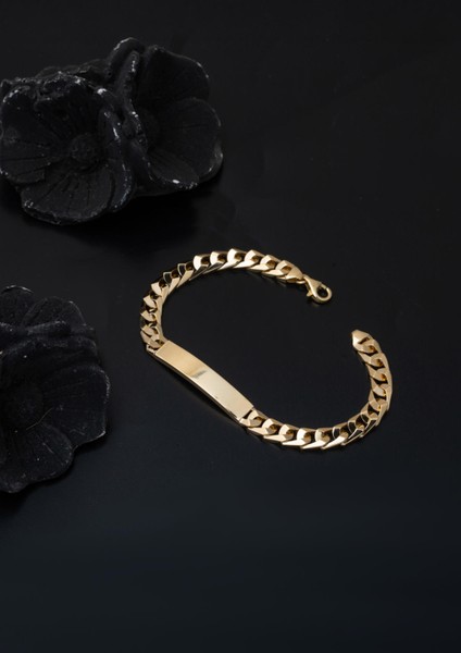 Yazı Yazılabilen 14 Ayar Altın Çocuk Künyesi modelleri