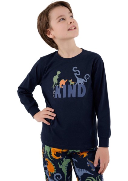 Erkek Çocuk Lacivert Pijama Takımı 3660-2 fiyatları