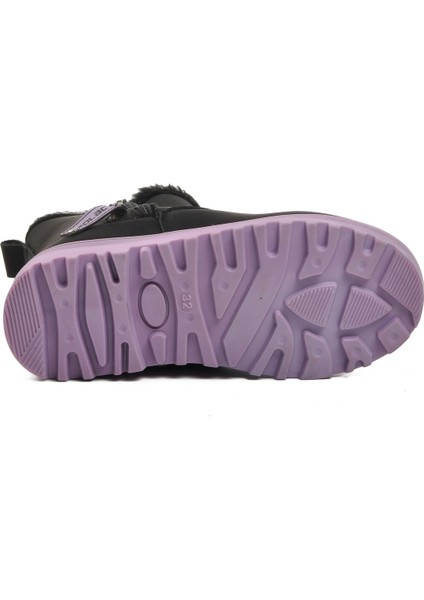 Siyah-Lila Fermuarlı Çocuk Bot 23003 F indirimleri