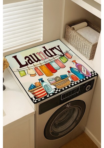 Çamaşır Kurutma Makinesi Matı Örtüsü 60X60CM Kaymaz Sıvı Geçirmez Silinebilir 27251005