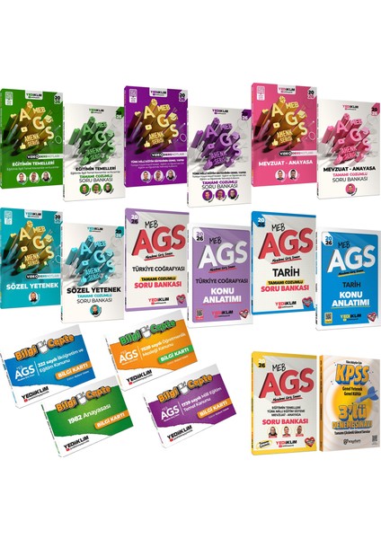 2026 Meb Ags Ahenk Serisi Kazandıran Set(Video Ders Notları-Çözümlü Soru Bankası)-Bilgi Kartları