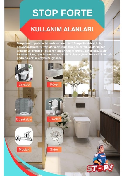 3'lü Wc &amp; Banyo Temizleyici fiyatları