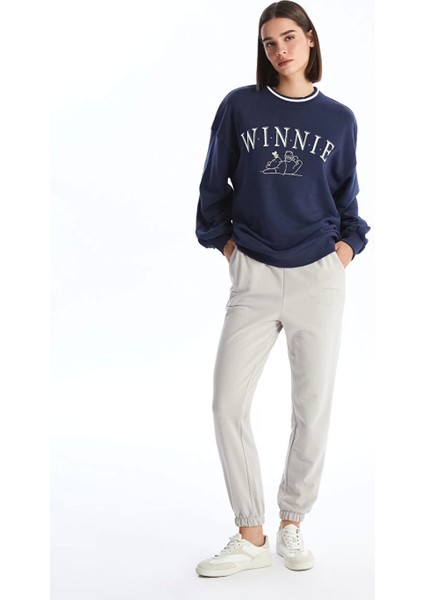 Lcw Vision Gri Beli Lastikli Kadın Jogger Eşofman Altı