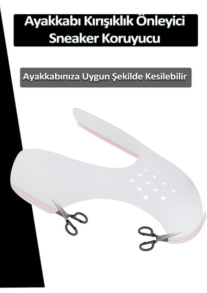 Ayakkabı Kırışıklık Önleyici Koruyucu S + Beyaz Spor Kumaş Ayakkabı Boyası + Bağcık 3'lü Bakım Seti modelleri