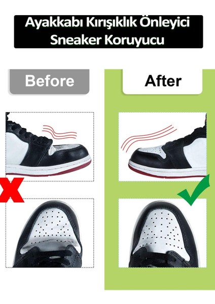 Ayakkabı Kırışıklık Önleyici Koruyucu S + Beyaz Spor Kumaş Ayakkabı Boyası + Bağcık 3'lü Bakım Seti fırsatları