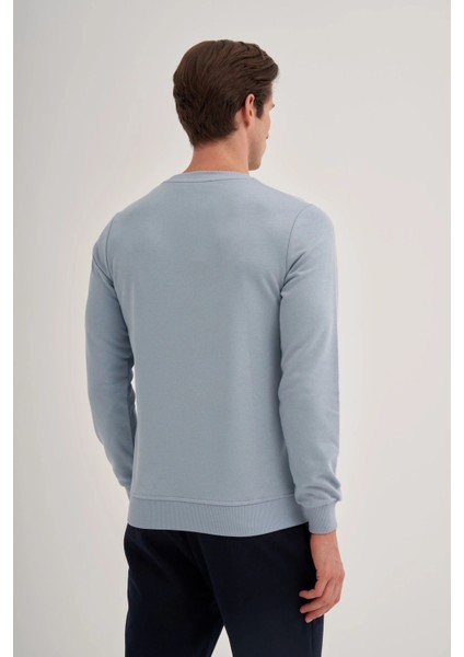 Caz Bisiklet Yaka Mavi Erkek Sweatshirt fiyatları