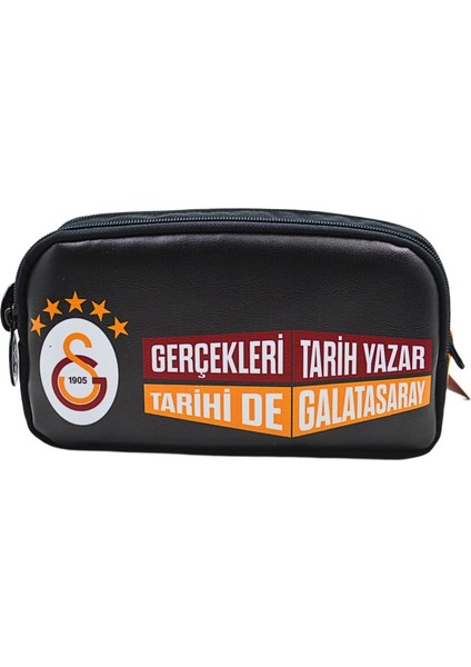 2 Bölmeli 5 Yıldızlı Gerçekleri Tarih Yazar Suni Deri Yüzey Kalem Çantası (25690)