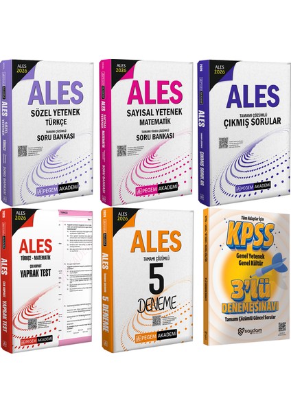 2026 Ales Sözel-Sayısal Yetenek Çözümlü Soru Bankası-Çek Kopart Yaprak Test-5 Deneme-Çıkmış Sorular