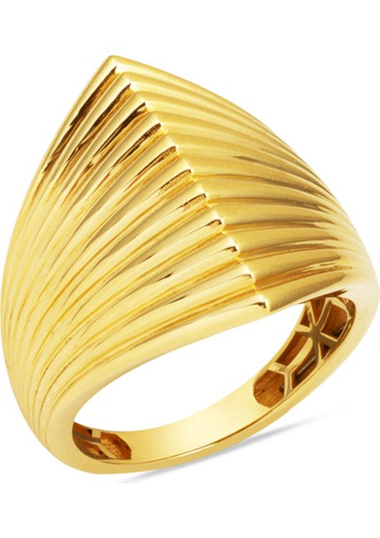 14 Ayar Altın Taşsız Kadın Yüzük