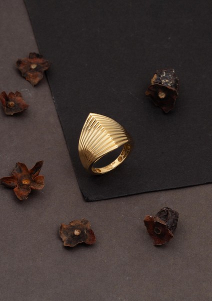 14 Ayar Altın Taşsız Kadın Yüzük modelleri