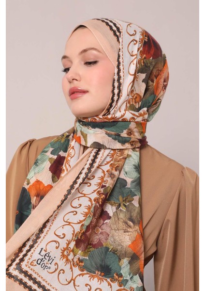 Somon Varak Desen Pamuk Şal fiyatları