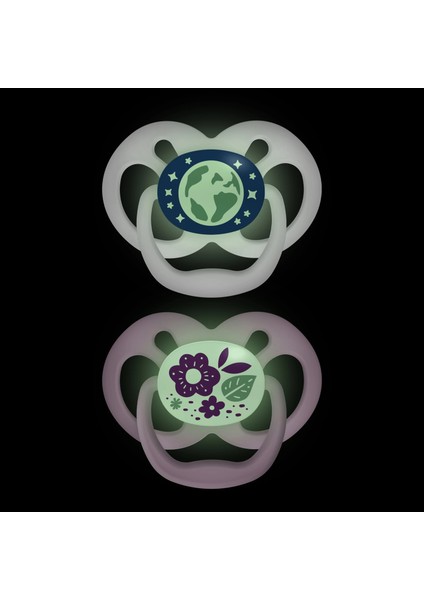 Dr. Brown’s™ Advantage™ Karanlıkta Parlayan Yalancı Emzik Mavi Doğa- 2. Evre modelleri