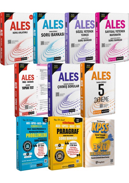 2026 Ales(Konu-Soru-Sözel Sayısal Yetenek-Yaprak Test-5 Deneme-Çıkmış Sorular)Paragraf-Akıl Yürütme