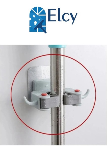 Tekli Mop Asma Aparatı (Askılı Aparat) 1 Askılı Duvara Monte