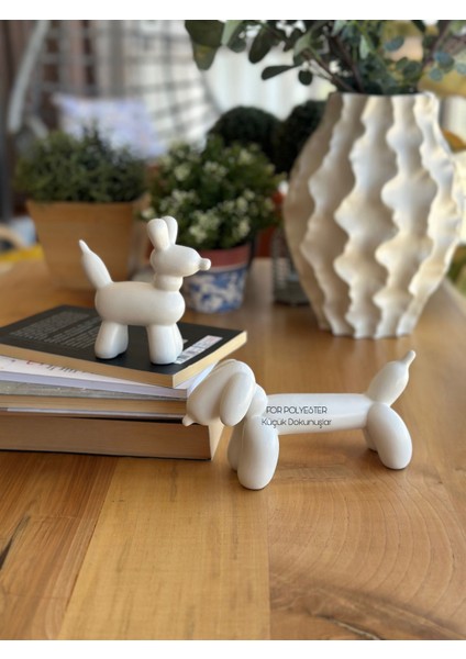 Dekoratif Dachshund Cinsi Balon Köpek Biblo Takım /masa-Sehpa Üstü/ Kitaplık Süsü fırsatları