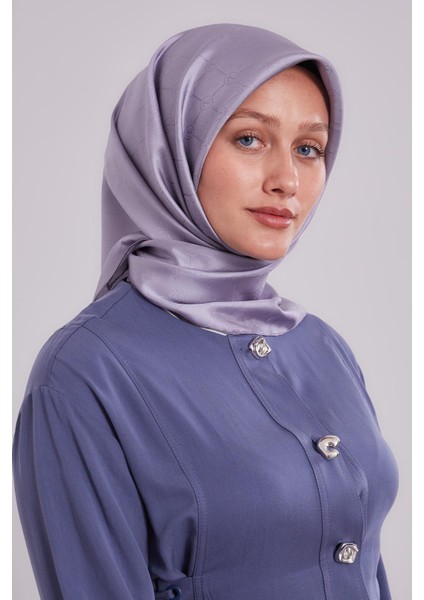 Gümüş L Desen Monogram Ipek Eşarp fiyatları