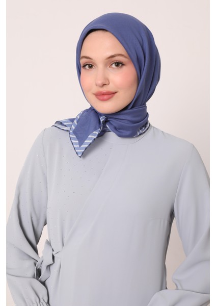 K.lacivert Çizgili Pamuk Eşarp fiyatları