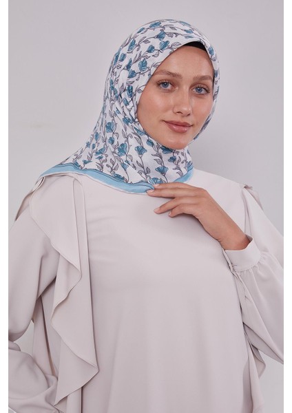 Turkuaz Sarmaşık Desen Soft Eşarp fiyatları