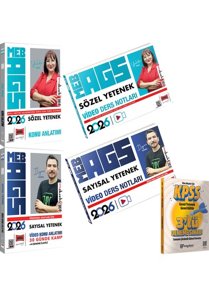 2026 Meb Ags Sözel-Sayısal Yetenek Konu Anlatımı-Video Ders Notları-30 Günde Kamp Kitabı