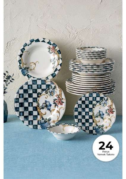 Victoria 24 Parça 6 Kişilik Yemek Takımı