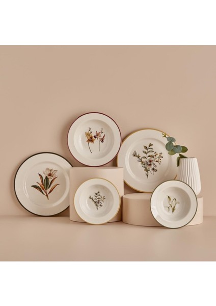 Garden Stoneware 12 Parça 4 Kişilik Yemek Takımı Mix