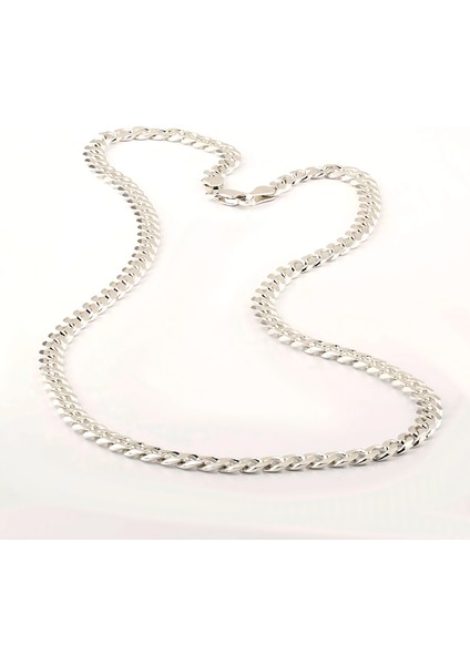 925 Ayar Gümüş 3mm Erkek Gurmet Zincir Kolye Kararma Yapmaz fırsatları