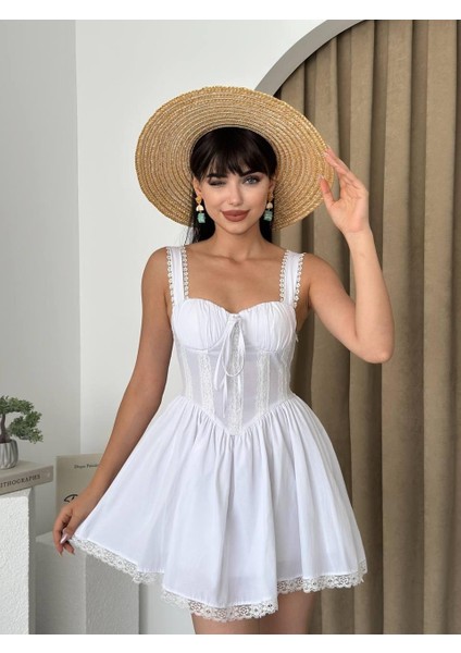 Lille Arkası Bağlamalı Elbise