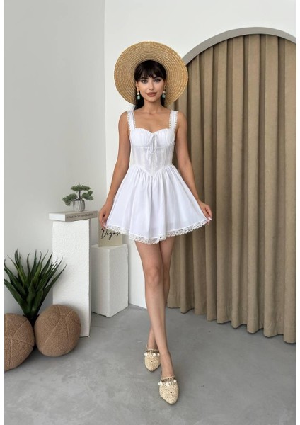 Lille Arkası Bağlamalı Elbise