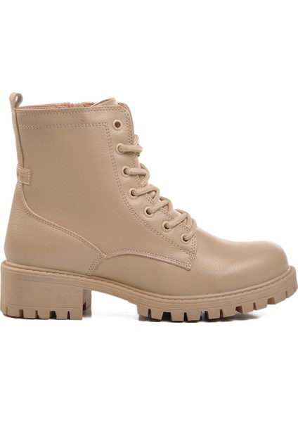 Bej Fermuarlı Kadın Bot 23008 Z modelleri
