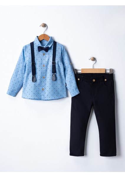 Bebek&çocuk Salopetli Gömlek Papyon Mevsimlik Takım