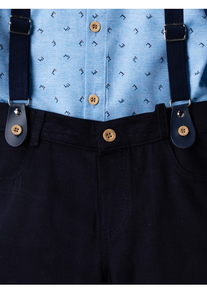 Bebek&çocuk Salopetli Gömlek Papyon Mevsimlik Takım