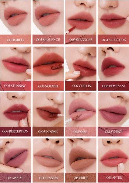 Gül Özlü, Kadife Bitiş Sunan, Nemlendirici ve Kalıcı Tint MUZIGAE MANSION Objet Liquid 005 Stunning fırsatları