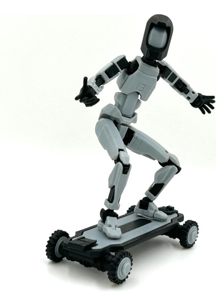 Kaykaycı Dummy Figür + Visörlü Kask Hediyeli – 3D Baskı Hareketli Koleksiyon Modeli fırsatları