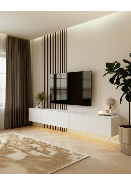 Parla Tv Ünitesi & Sehpası (Beyaz) fırsatları