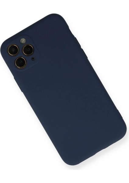 Newface iPhone 11 Pro Kılıf Nano Içi Kadife Silikon - Lacivert fiyatları