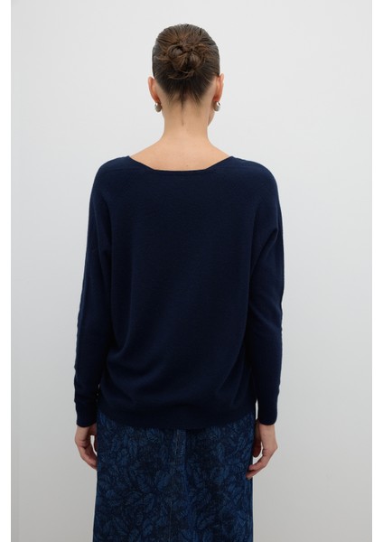 V Yaka Triko Lacivert K2671017_015 fiyatları