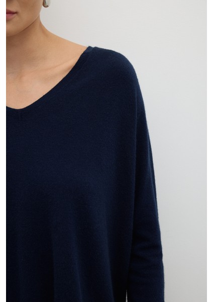 V Yaka Triko Lacivert K2671017_015 indirimleri