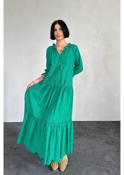 Yeşil Dantelli New Elbise fiyatları