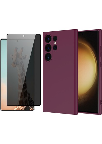 Samsung Galaxy S25 Ultra Uyumlu Kılıf Vendas Mara Lansman Kapak + Hayalet Cam Ekran Koruyucu