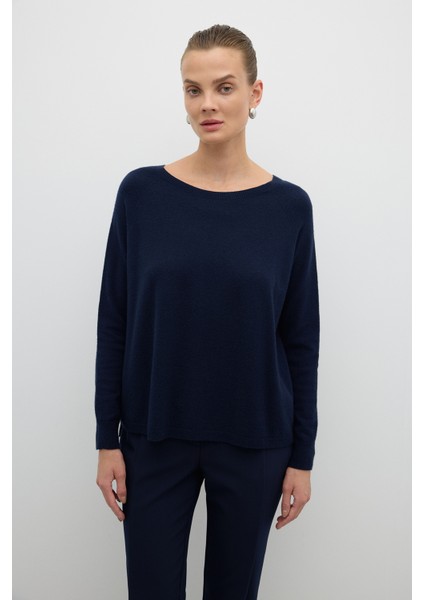 Bisiklet Yaka Triko Lacivert K2671015_015