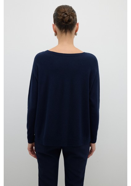 Bisiklet Yaka Triko Lacivert K2671015_015 fiyatları