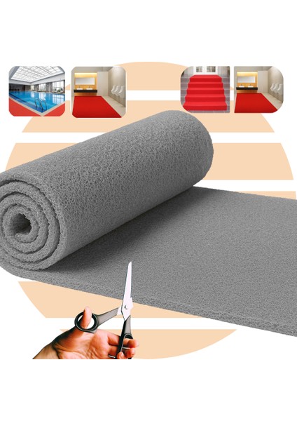 Beylin Kıvırcık Pvc Paspas Iç Dış Zemin Halı Yolluk Kapı Önü Havuz Banyo Duş Iş Yeri Apartman Paspası Kıvırcık Hijyenik Antibakteriyel Paspas Halı 12MM