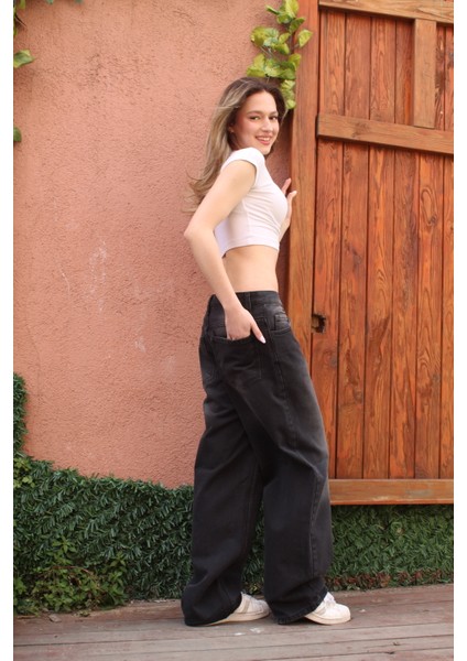 Eskitme Yıkama Unisex Baggyjeans Pantolon modelleri